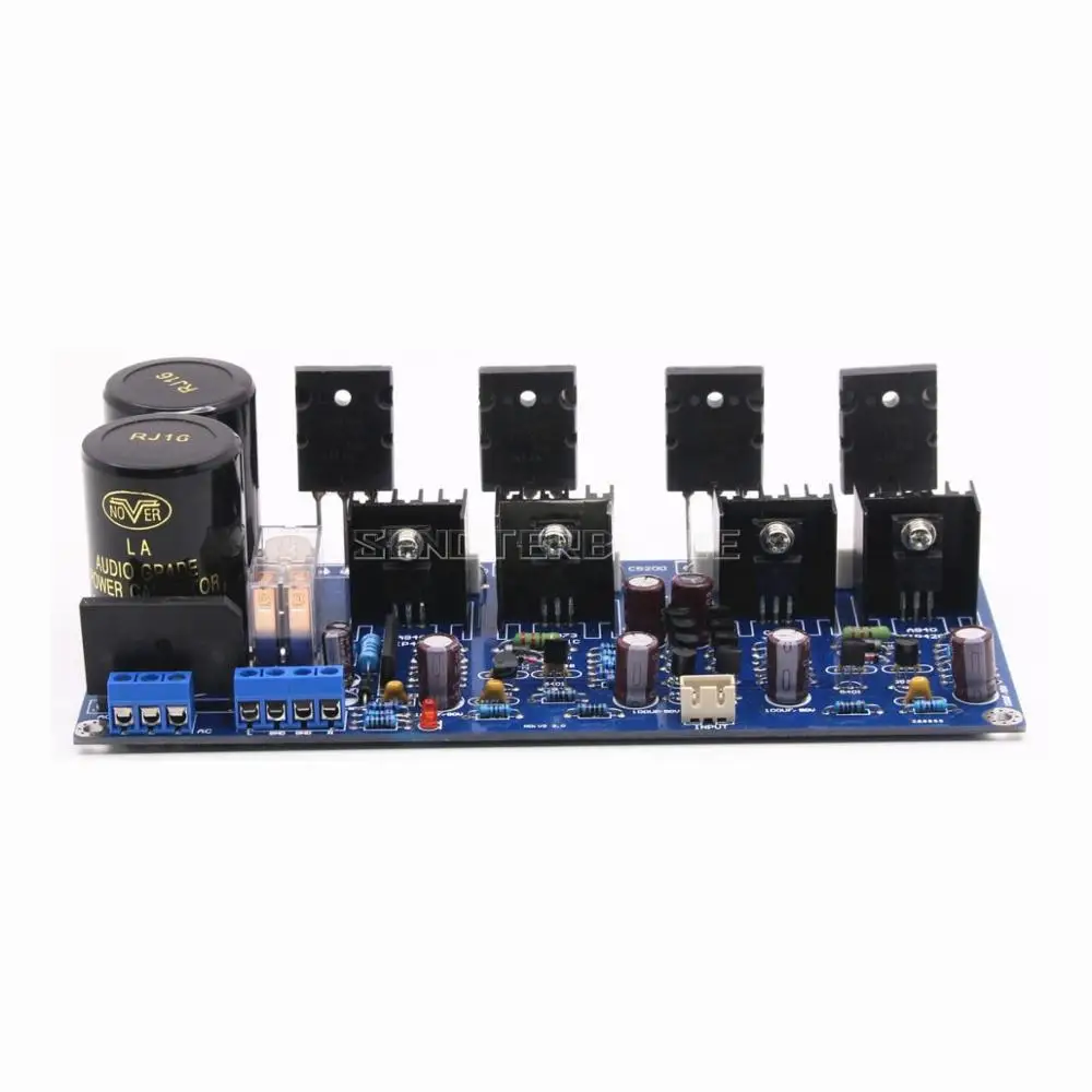 Nieuwe Monteren V20 Klasse AB Stereo 125 W + 125 W HiFi Audio Eindversterker Board A1943 + C5200 Versterker