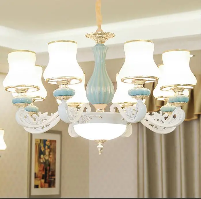 

European style chandelier princess room bedroom lamp luxury atmosphere simple European dining room living room chandelier