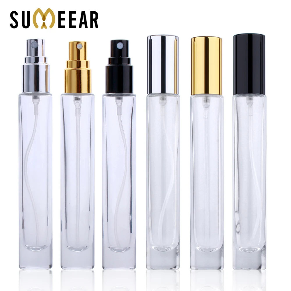 20 Pcs/Lot 10ml Perfume Bottle Round shape High Quality Thick Glass Refillable Mold Perfume Spray Bottle