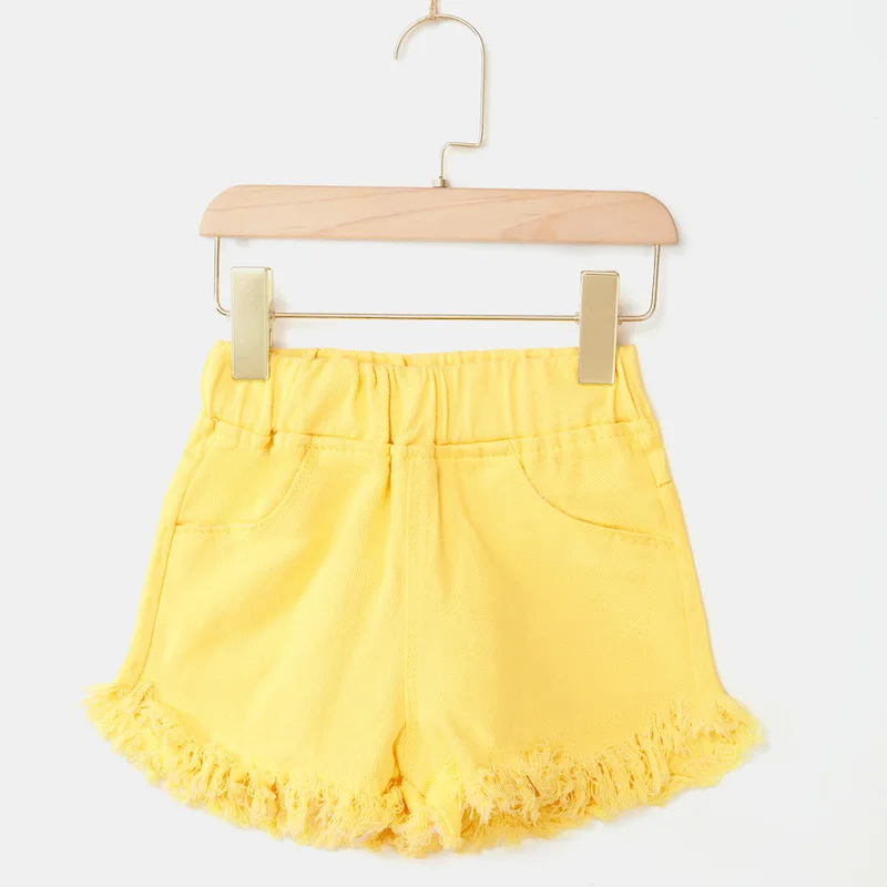 4-12 Years Kids Girl Shorts Summer Casual Candy Color Children Girl Cotton Short Pants