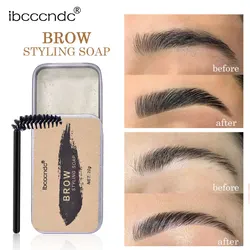 3D Feathery Brow Styling Soap Lamination Setting Gel Waterproof Long Lasting Brows Tint Eyebrow Gel Pomade Kit Makeup Cosmetic