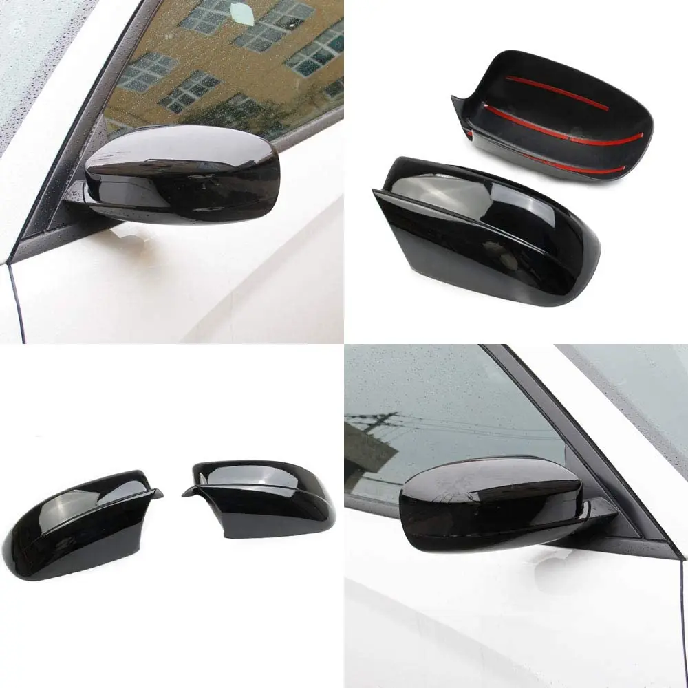 Car Exterior Accessories Rearview Mirror Cover Rear View Mirror Caps Decoration Trim Sticker Decal For Dodge Charger 2011~2021