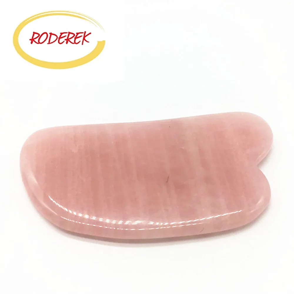 

Good Polish Pink Rose Quartz Gua Sha Massage Guasha Massager for Face Spa