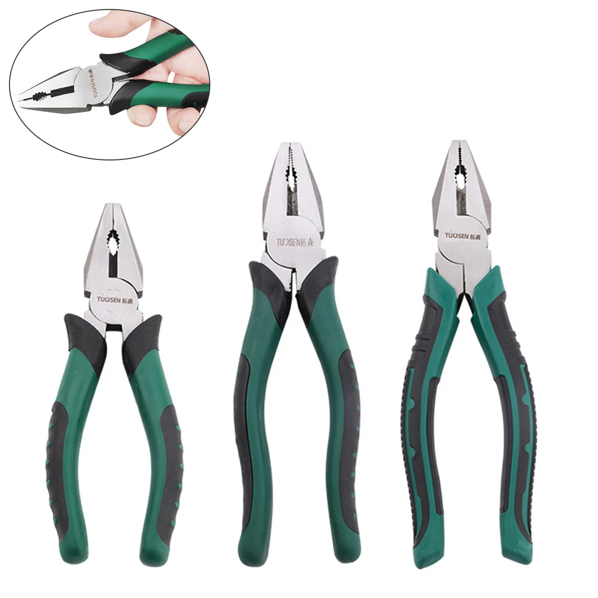 

Multifunctional Electrician Pliers Needle Nose Pliers Wire Stripper Cable Cutter Terminal Crimping Hand Tools Hardware Tool