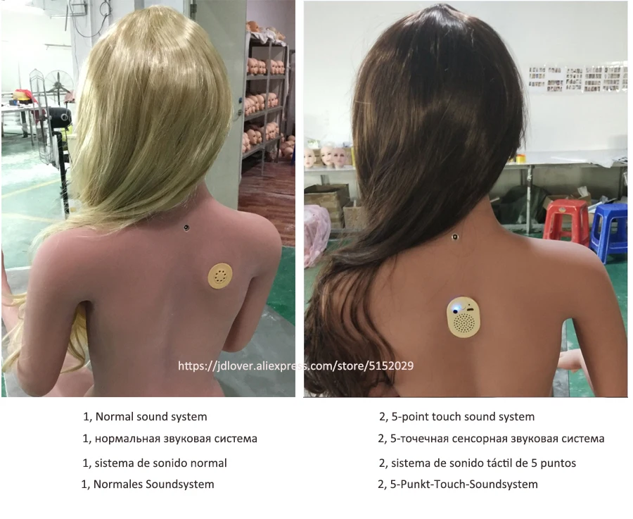 Sex doll realistic for JD doll function pay as Removable vagina Shrug Hollow breast Hairy passy Moan voice Heating hook Shemale