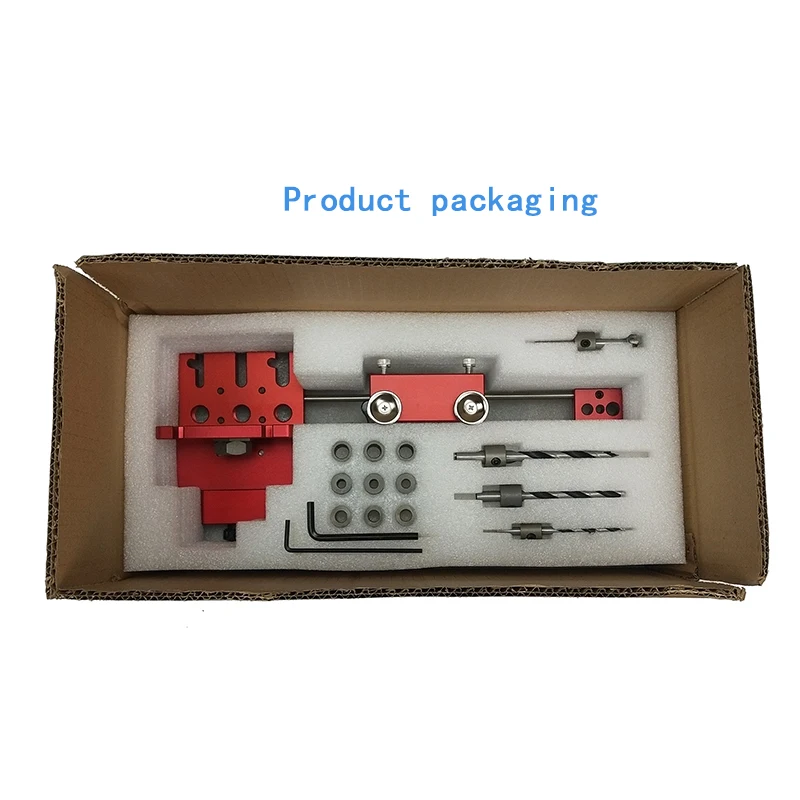 Perforadora 3 en 1 para carpintería, posicionador, guía, localizador, plantilla, Kit de sistema de carpintería, herramienta de bricolaje para trabajar la madera de aleación de aluminio