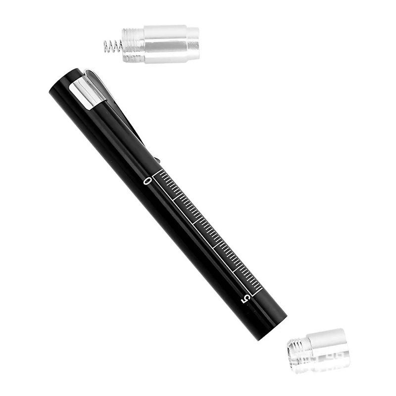 Portable LED Flashlight Work Light Medical First Aid Pen Light Torch Lamp With Pupil Gauge Measurements Doctor Nurse Diagnosis