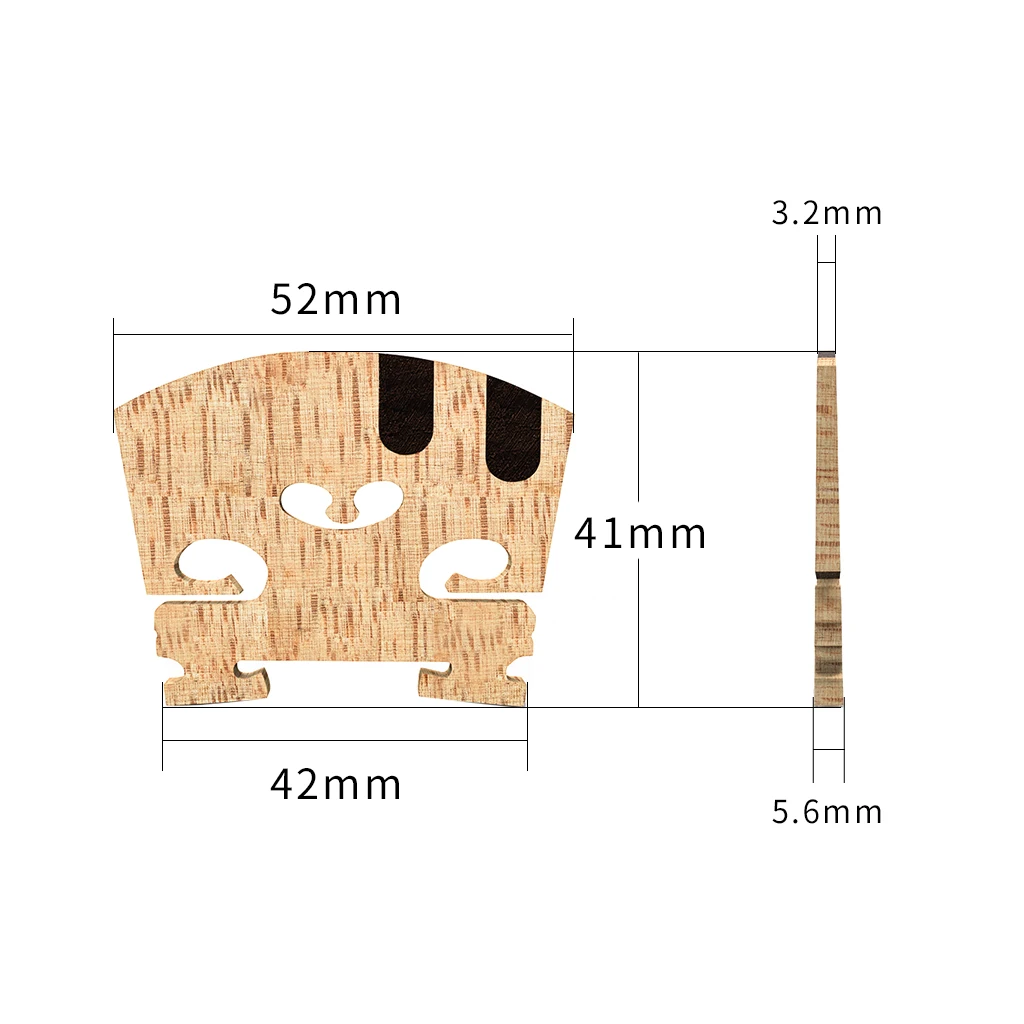 NAOMI 10pcs/1set Master AA Grade Snow Flake Texture Maple Wood Bridge 4/4 Violin Bridge Replacement For Acoustic Violin