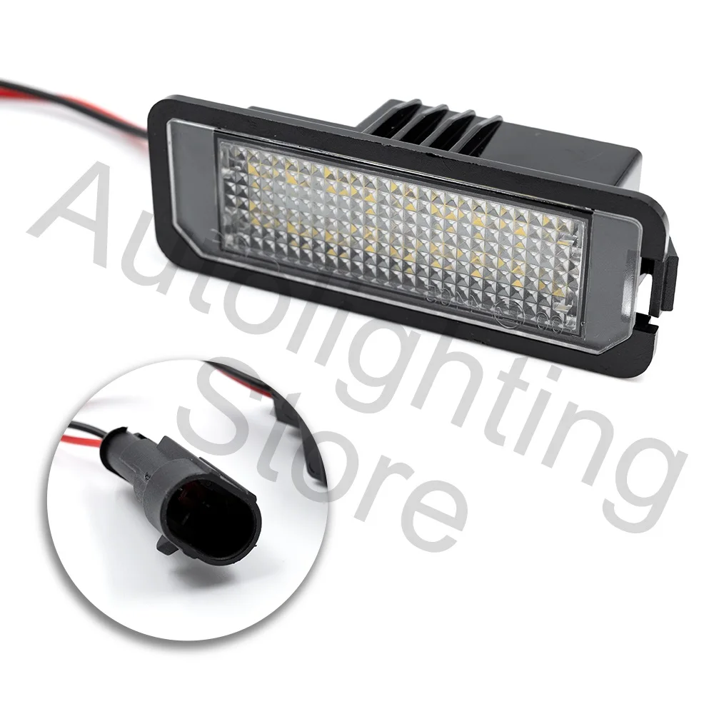 Lumière LED de Plaque d'Immatriculation de Planificateur, Canbus pour VW Saveiro 2005-2013 Gol 2004 2015-2010 Fox-EU 2005-2012 Fox-Africa 2004-2010, 2 Pièces