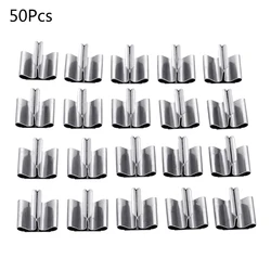 Wood Candle Wicks Base Clip Iron Candles Making Supplies DIY Wick Core Fixing Base Holder Handmade for Wedding 50pcs