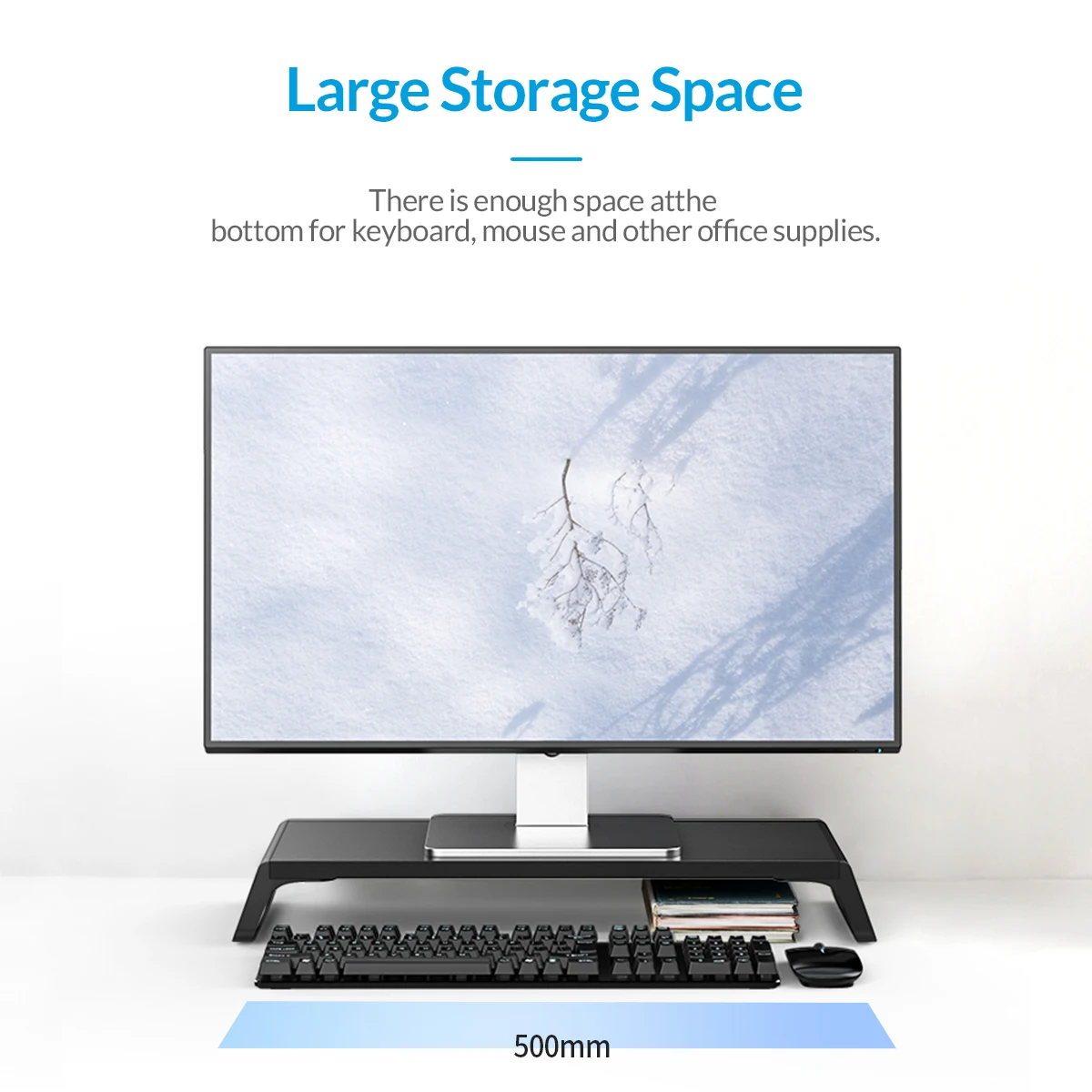 ORICO Universal Aluminum Monitor Stand Riser Ergonomic Mood Desktop Laptop Holder Bracket for PC MacBook Air Pro Notebook