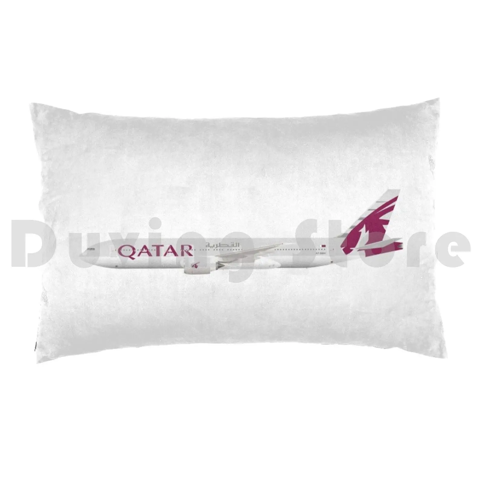 In Uniform-B777-Qatar Airways Pillow Case DIY 50*70 Qatar Airways Aviation Boeing 777