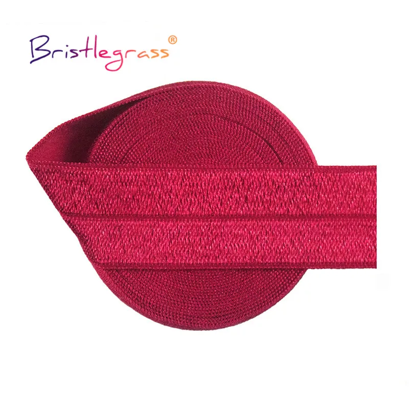 BRISTLEGRASS-bandas elásticas de satén de licra, cinta para el pelo, diadema, vestido, costura, 2, 5, 10 yardas, 1 