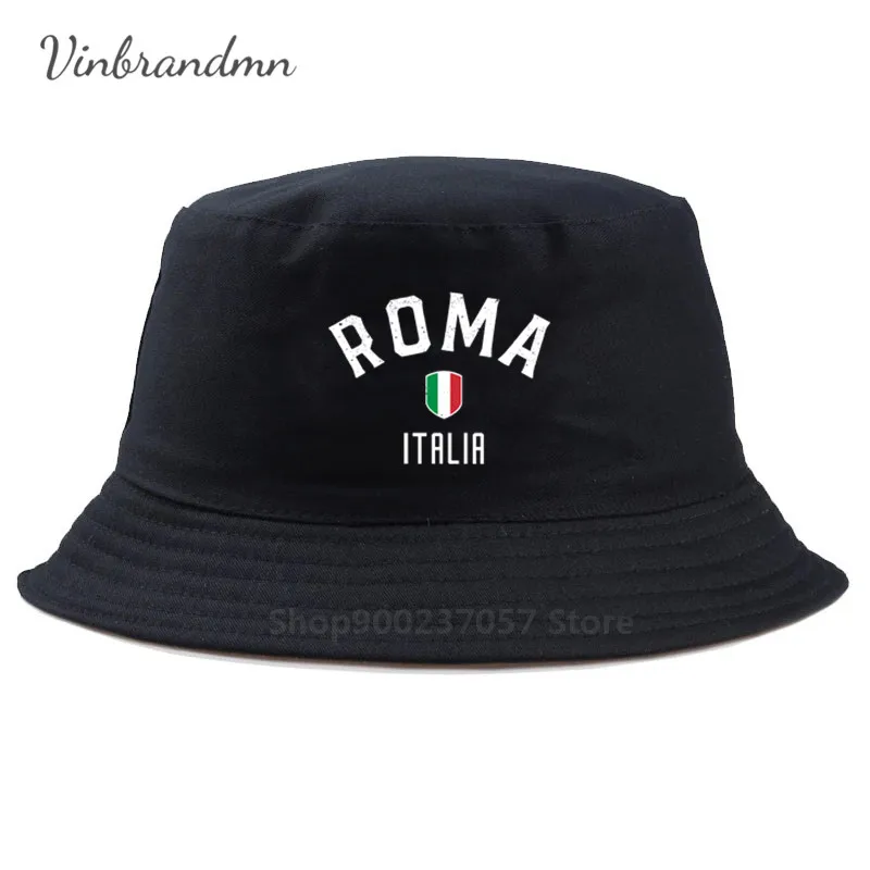 Awesome Colosseum ITALIA ROMA  New Arrival Luxury Panama Bucket Hat Italy Futbol Romantic City Fisherman Hat