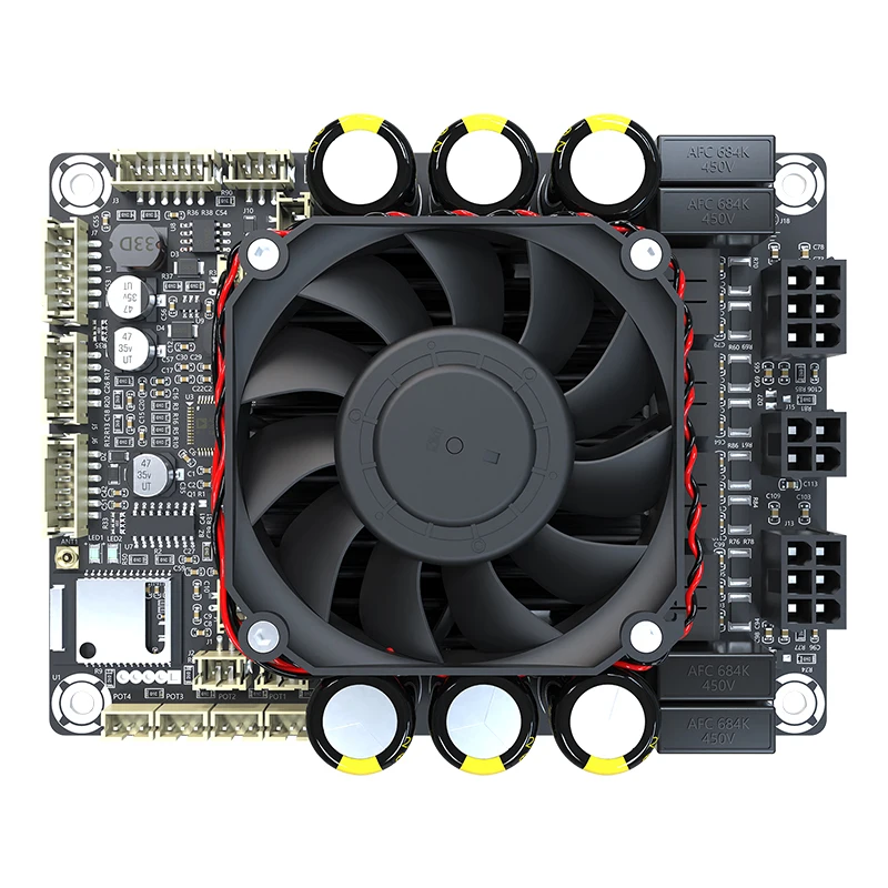WONDOM 4x100W / 2x100W+1x 200W / 2x200W Class D Audio Amplifier Board w ADAU1701 DSP Bluetooth 5.0 4.0/2.1/2.0 System - JAB5