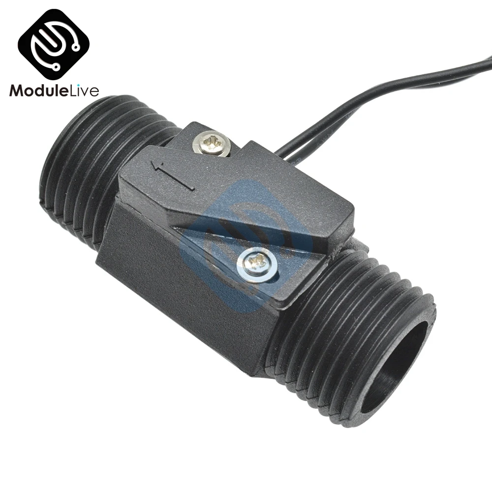 AC 220V 10W 3A 22mm Plastic Water Flow Switch Vertical/Horizontal Water Sensor Magnetic Control Switch G1/2Inch BSP Thread