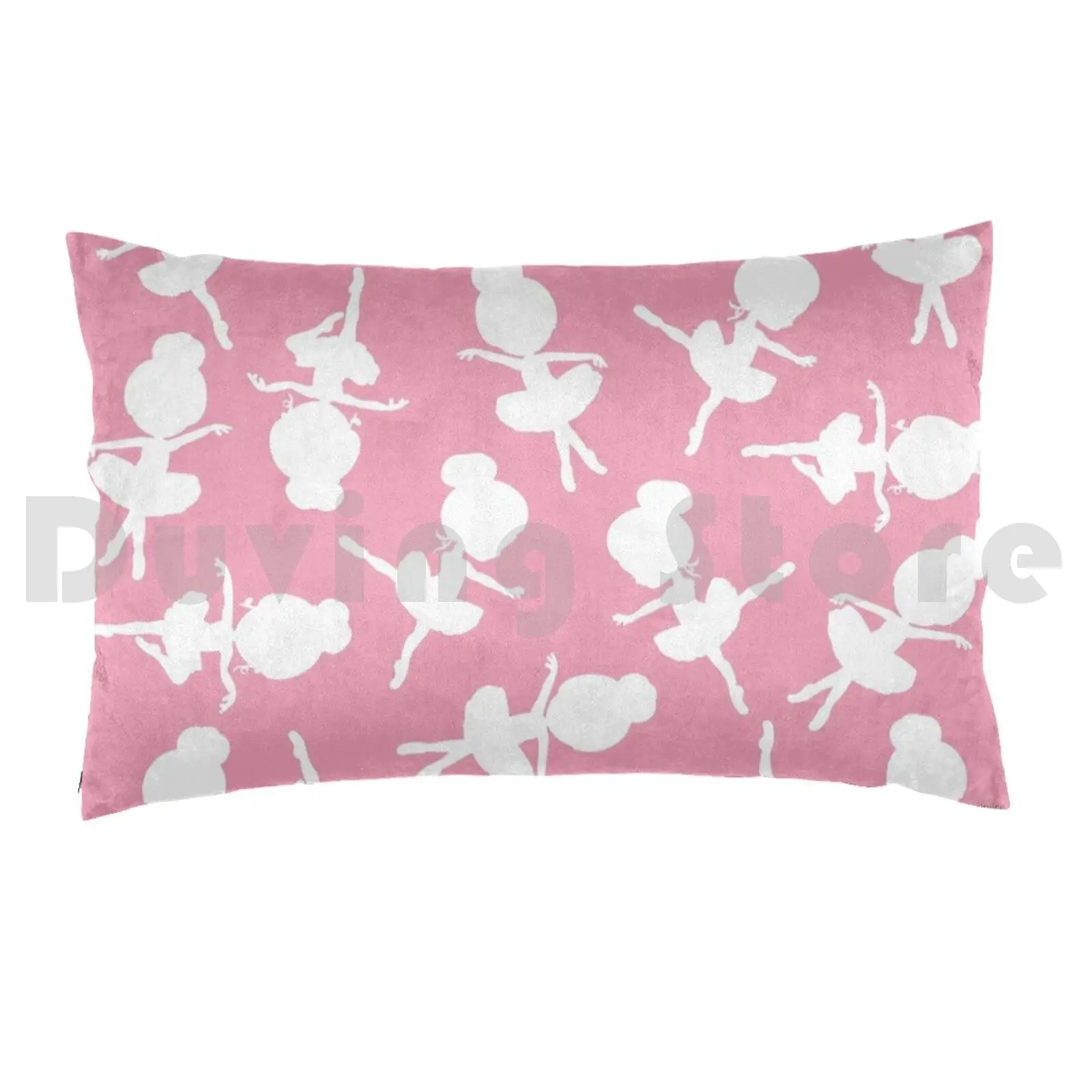 Ballerina Silhouettes , Ballerina Pattern-PinkPillow case Ballet Ballerina Ballerina Silhouettes