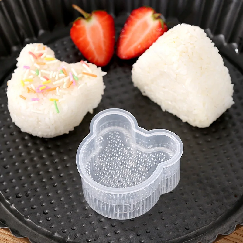 Creative cartoon modeling onigiri mold Triangle rice ball child bento DIY Nori molds for children food kawaii mold