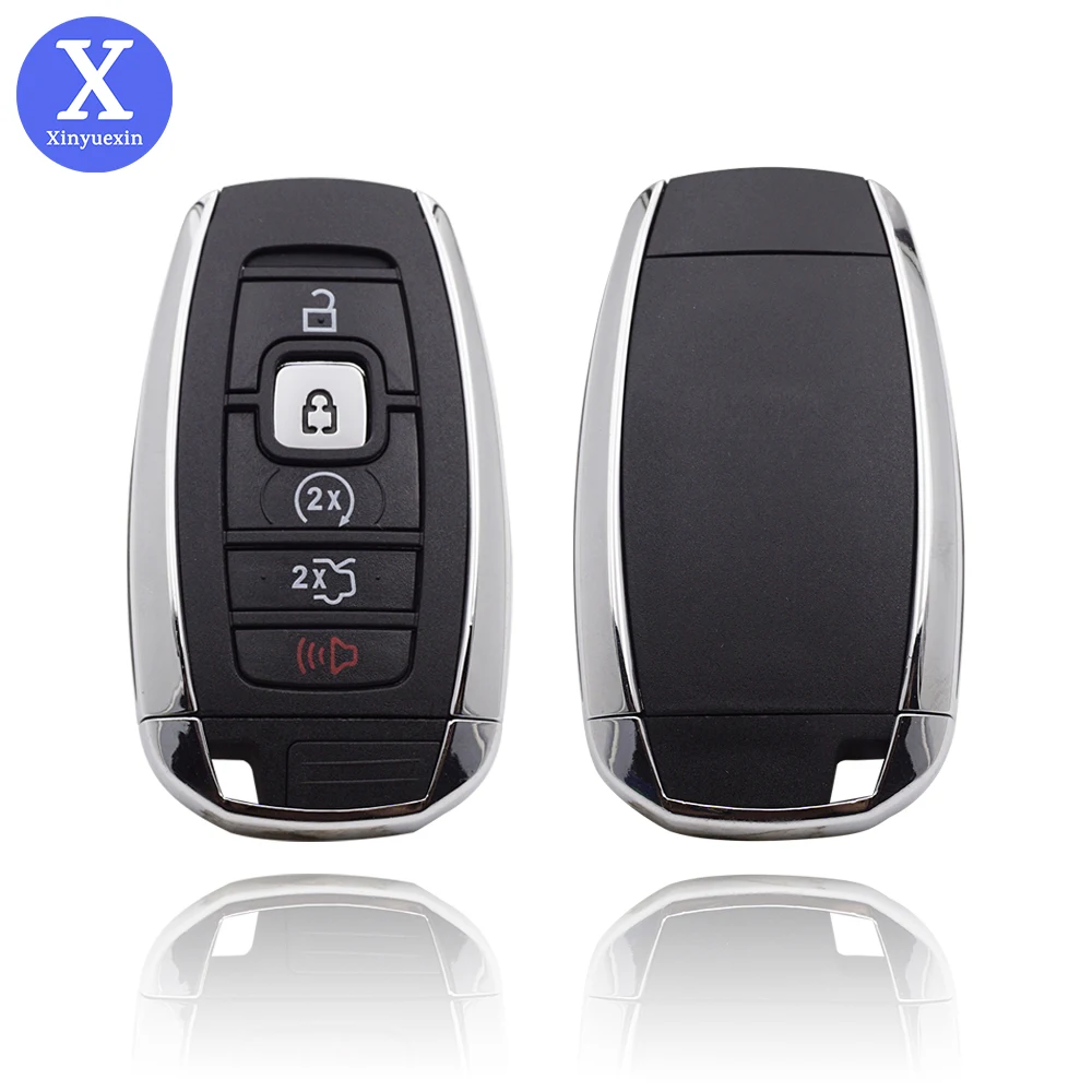 Xinyuexin New Remote Control Car Key Shell Case Fob for Lincoln Continental MKC MKZ MKX NAVIGATOR 2017-2020 5 Buttons Car Key