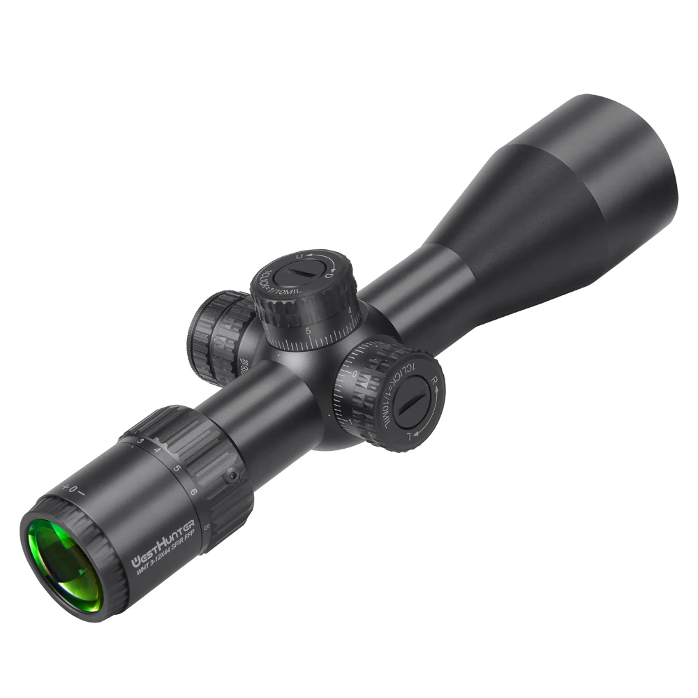 WESTHUNTER WHT 3-12X44 SFIR FFP Compact Scope Hunting Illuminated Riflescope First Focal Plane Tactical Optical Sights Fit .308