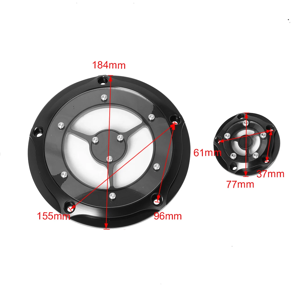 Motorcycle Accessories Derby Timing Timer Cover 5 Holes CNC Aluminum For Harley-Davidson Dyna Road King Electra Glide Fat Boy