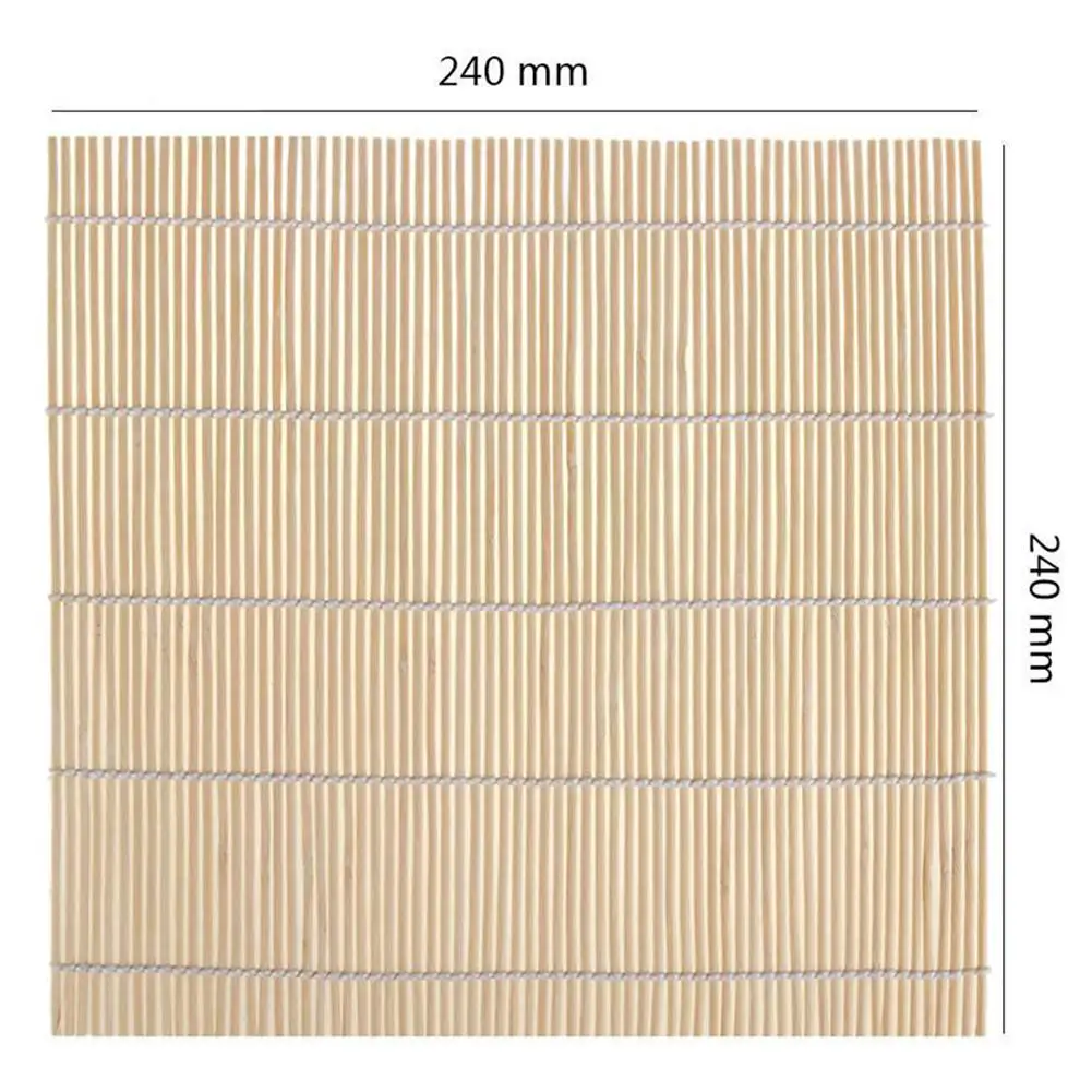 Bamboo Non-stick Sushi Rolling Mat Curtain Rice Roller Chicken DIY Cooking Rice Ball Sushi Maker Tool