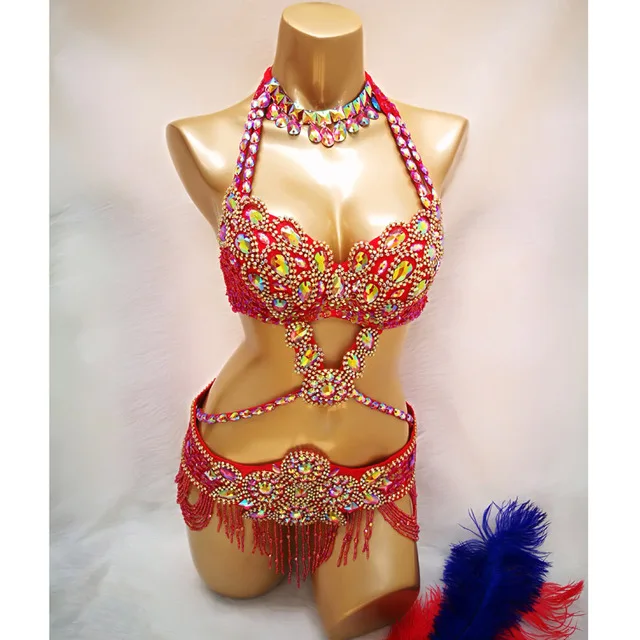 Sexy Women Performance Outfits Professional Belly Dance Costume Set Bollywood Show girl Dancer Belly Dance wear