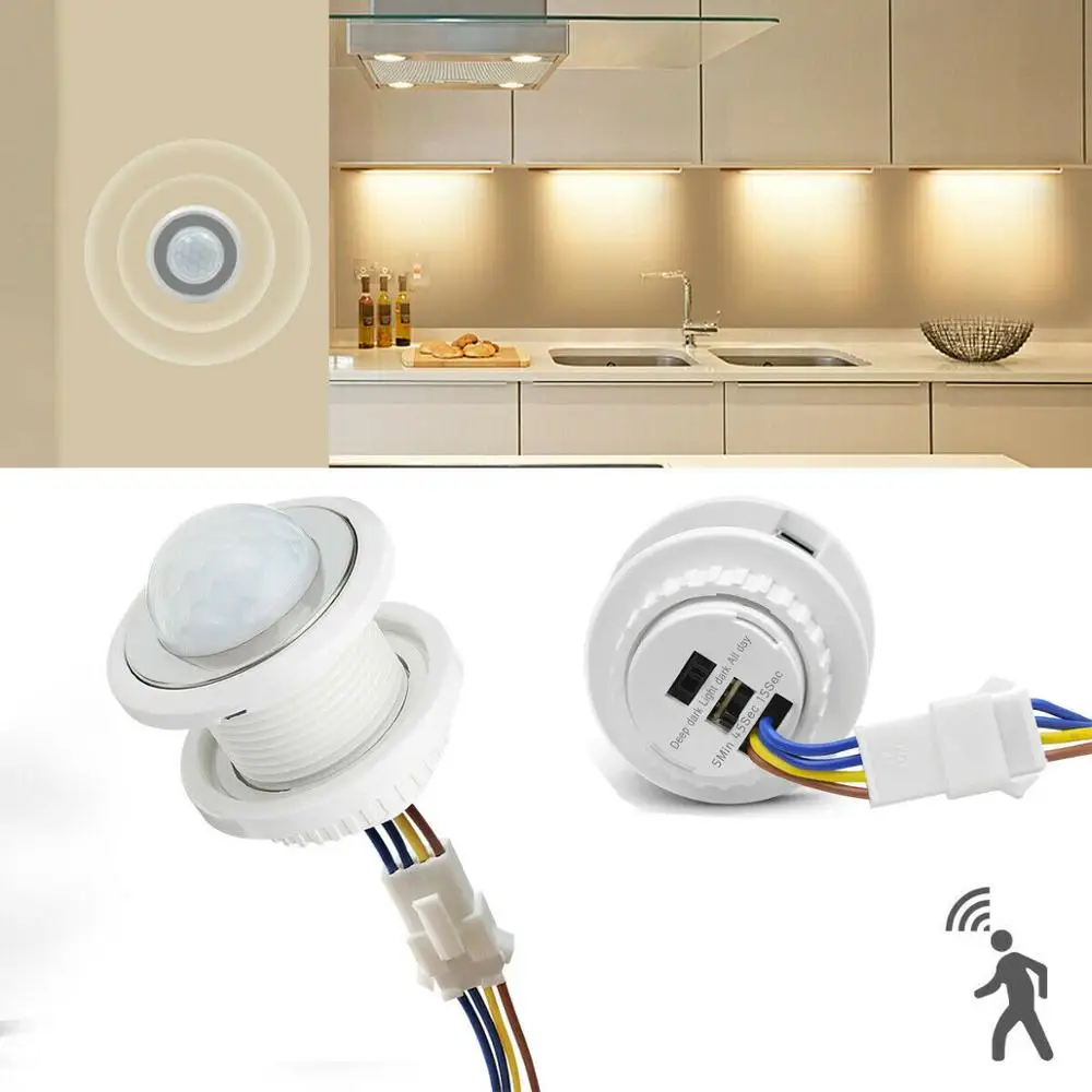 Time Delay PIR Infrared Body Motion Sensor Detector Module Sensitive 100V- 240V Light Bulb Lamp Control Switch Home Accessories