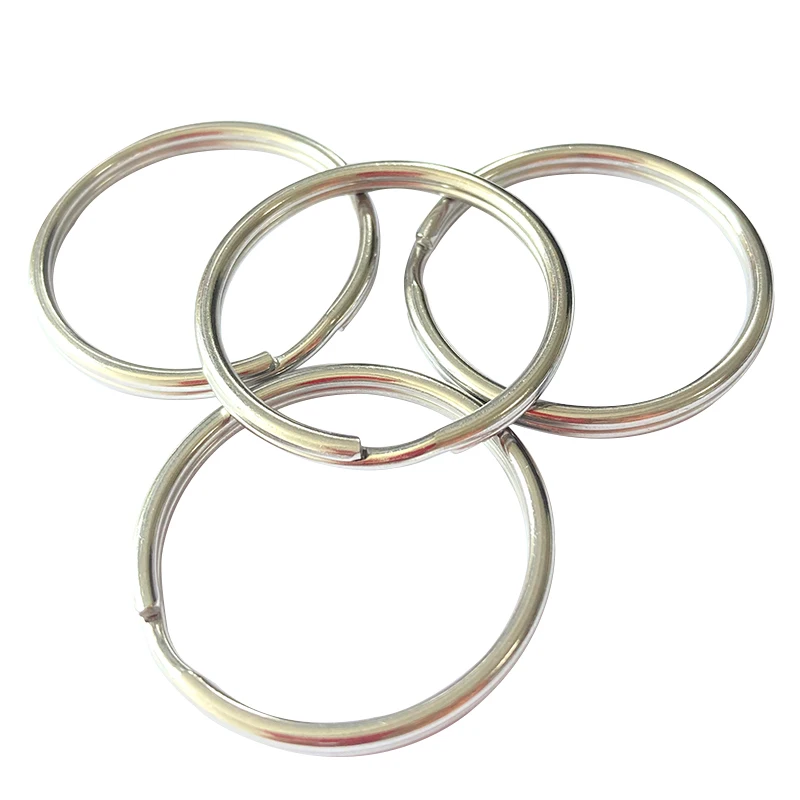 Wholesale Hot Sale 35mm 304 stainless steel split key rings keyrings for key chain keychain accessories DIY SS2035 300pcs