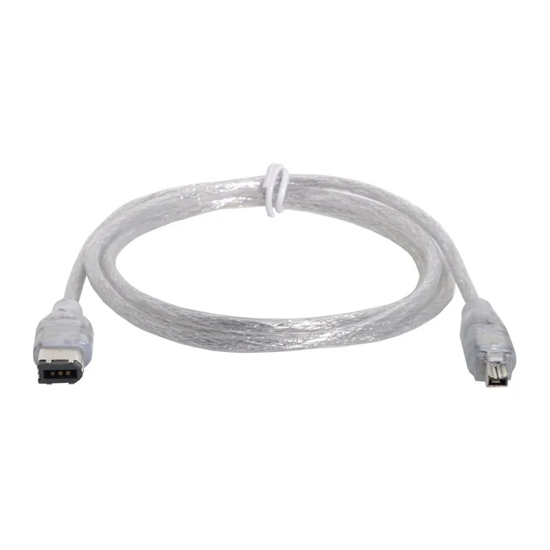 4P 4 Pin to 6 Pin IEEE 1394 for iLink Adapter Cable 4Pin To 6Pin Firewire Cable DV Camera Cable 5FT