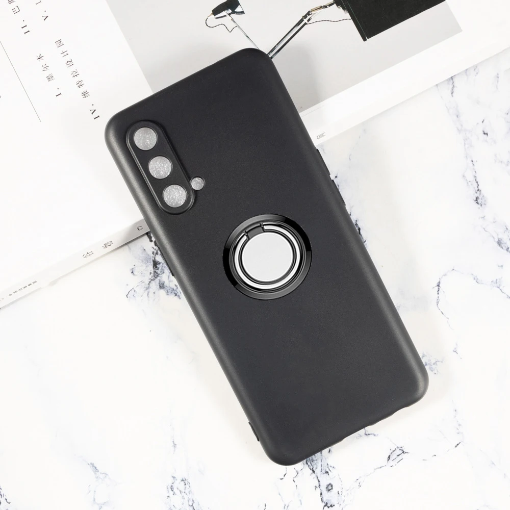 

Для OnePlus Nord CE 5G 6,43 дюйма 2021 EB2101, EB2103, держатель с кольцом-держателем, задняя крышка из мягкого силикона ТПУ для смартфона