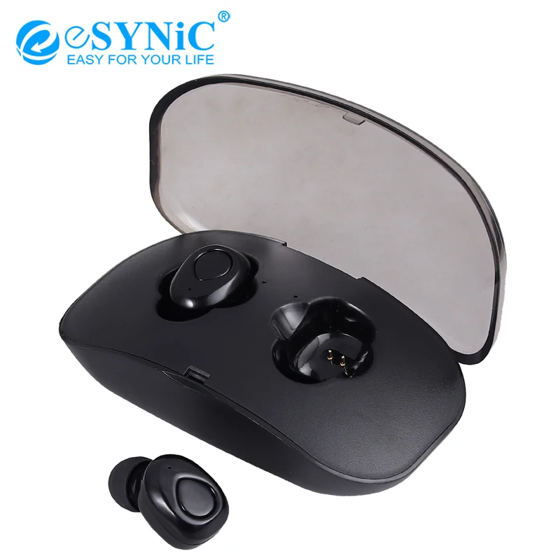 eSYNiC Mini Bluetooth-compatible Earbuds TWS Wireless In-Ear Headphones Mic Handsfree Sport Headphone Gaming Headset For Phone