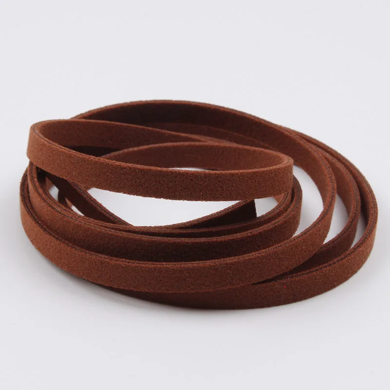 5mm 10Meter Vintage Velvet Leather Cord DIY Chocker Bracelet Necklace Lace Ribbon Handmade Wedding Crafts Ribbons Material