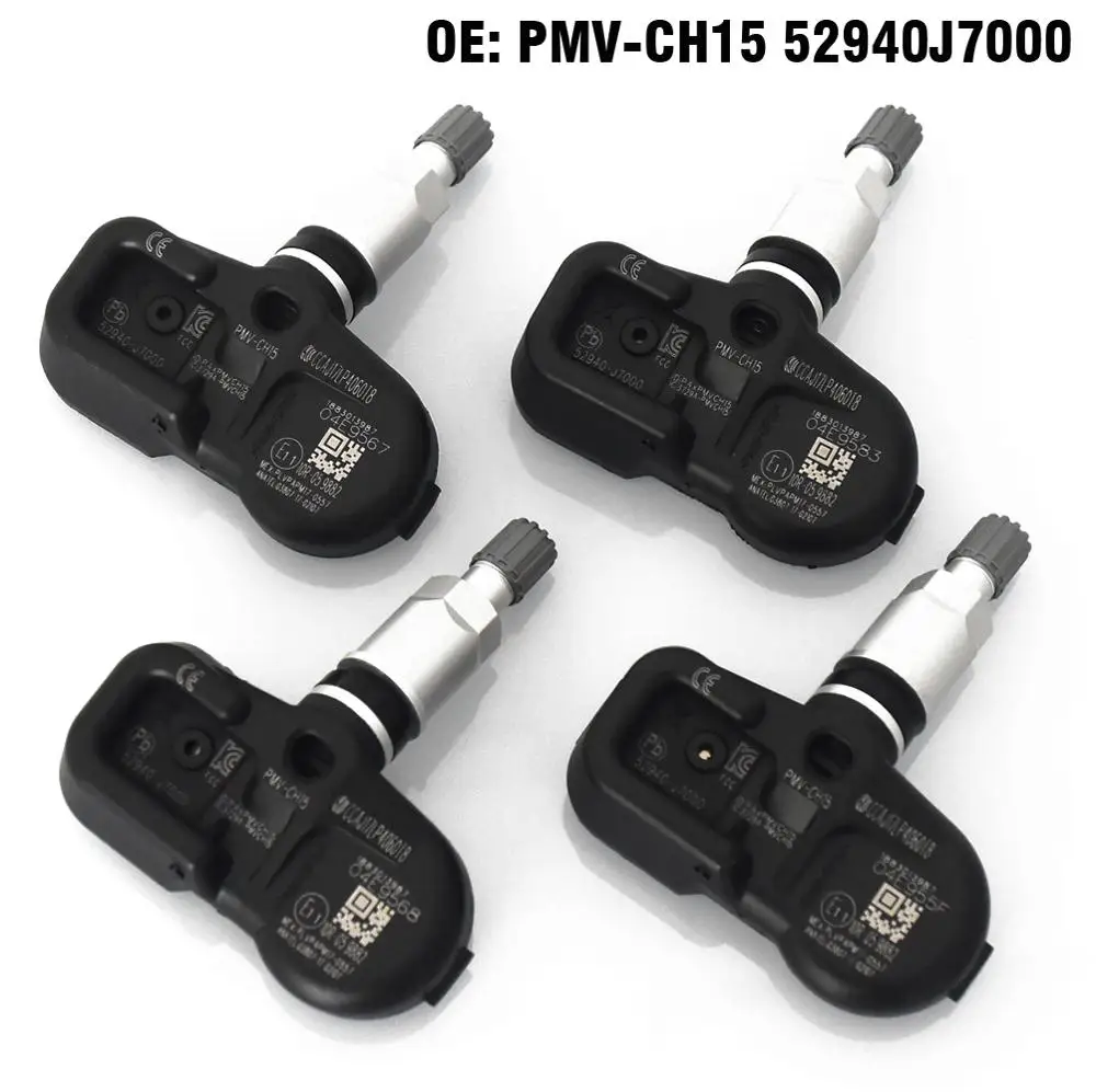 4PCS Car Tire Pressure Monitor Sensor TPMS 433MHZ PMV-CH15 52940J7000 for Kia k3 2018 2019 Car styling