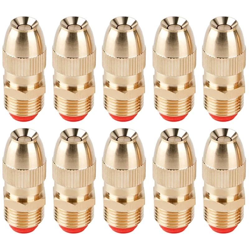 

Adjustable Middle Distance Sprinkler, Brass Nozzle, Garden Lawn Irrigation, Watering Fittings, 1/2 Inch, 10Pcs