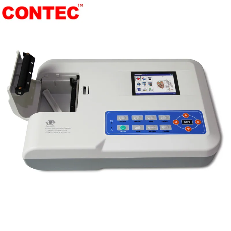 CONTEC Brand Veterinary ECG/EKG Machine Digital 3 Channel 12 leads Electrocardiograph  ECG300G VET