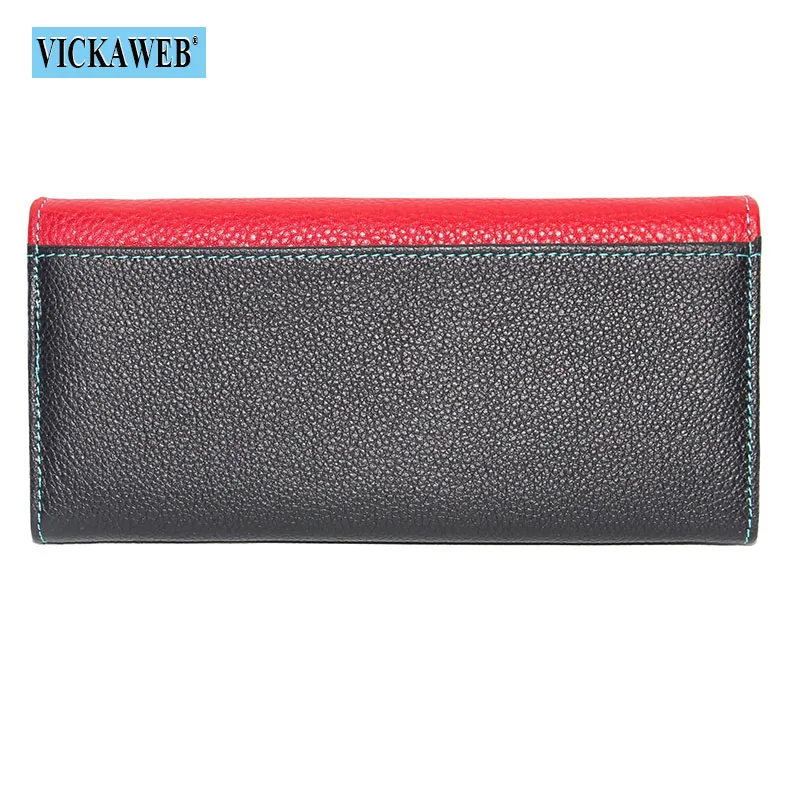 Free Gift Women Purse Magnetic Hasp Long Genuine Leather Female Wallet Ladies Coin Purses Fashion Wallets Money Bag WRS-150