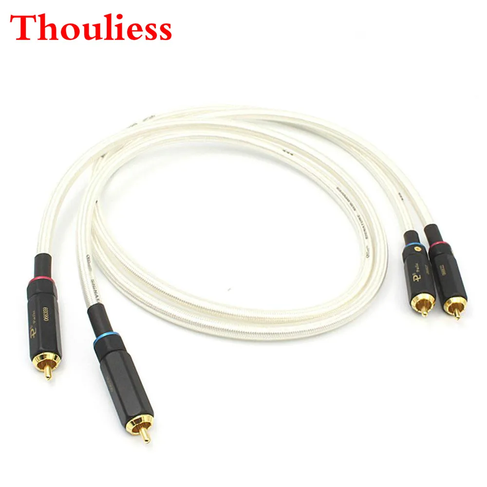 

Thouliess Pair HIFI QED Silver palted Signature Version RCA Cable Hi-end Premium RCA Audio 2rca to 2rca Interconnect Cable