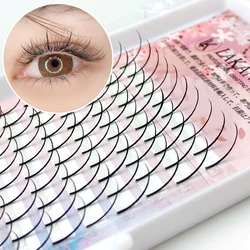 LAKANAKU Wispy Spikes Eyelash Extension Spikes Lashes Fluffy Fairy Clusters Volume Eyelashes Extensions Promade Wispy Fans