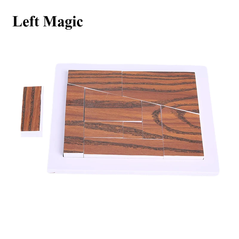 Miracle Block ( Wood Grain ) Magic Tricks Area Never Change Puzzle Magic Building Block Close Up Porps Perpetual Puzzle By Tenyo