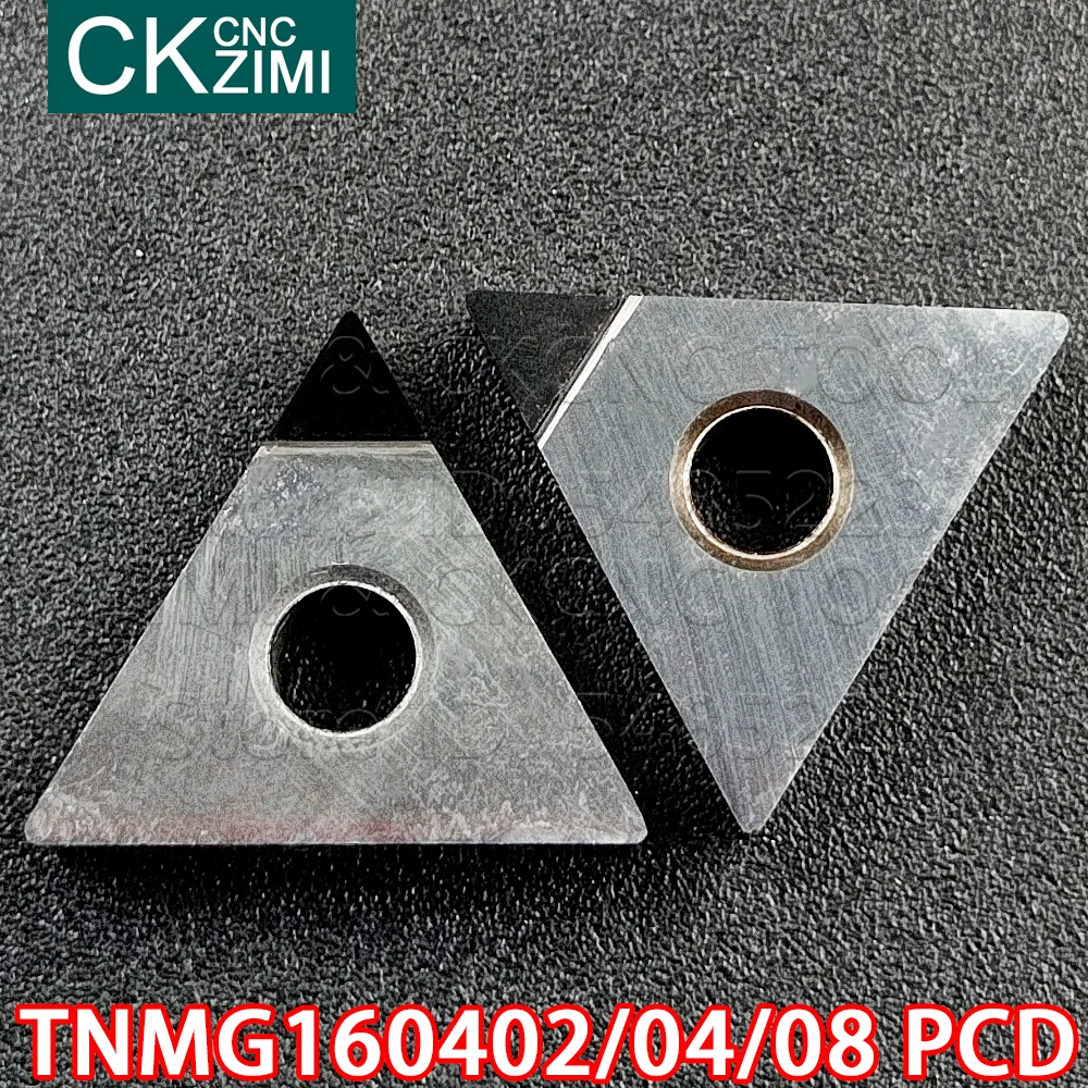 TNMG160402 PCD TNMG160404 PCD TNMG160408 PCD إدراج الماس إدراج أدوات آلة خرط تعمل بالتحكم الرقمي بواسطة الحاسوب قطع تحول أدوات TNMG للألمنيوم