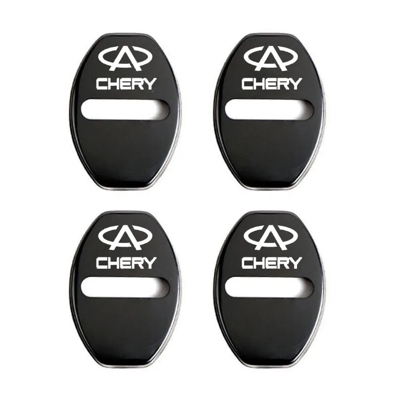 4pcs Door Lock Decoration Protection Cover Emblem case For CHERY TIGGO 3 4 5  PRO 8 Accessories