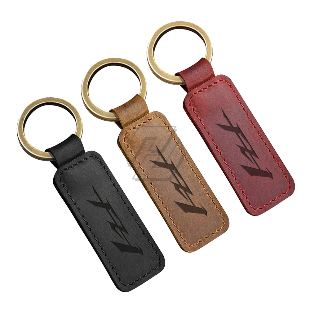 For Yamaha FZ1N FZ1S FZ1 Fazer GT Motorcycle Keychain Cowhide Key Ring