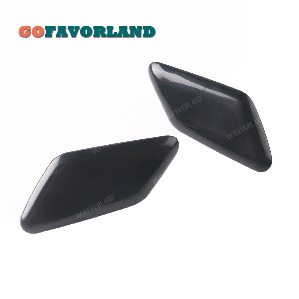 

Pair Left Right Front Bumper Headlight Washer Nozzle Cover Unpainted 39863927 39863944 For Volvo C30 2011 2012 2013