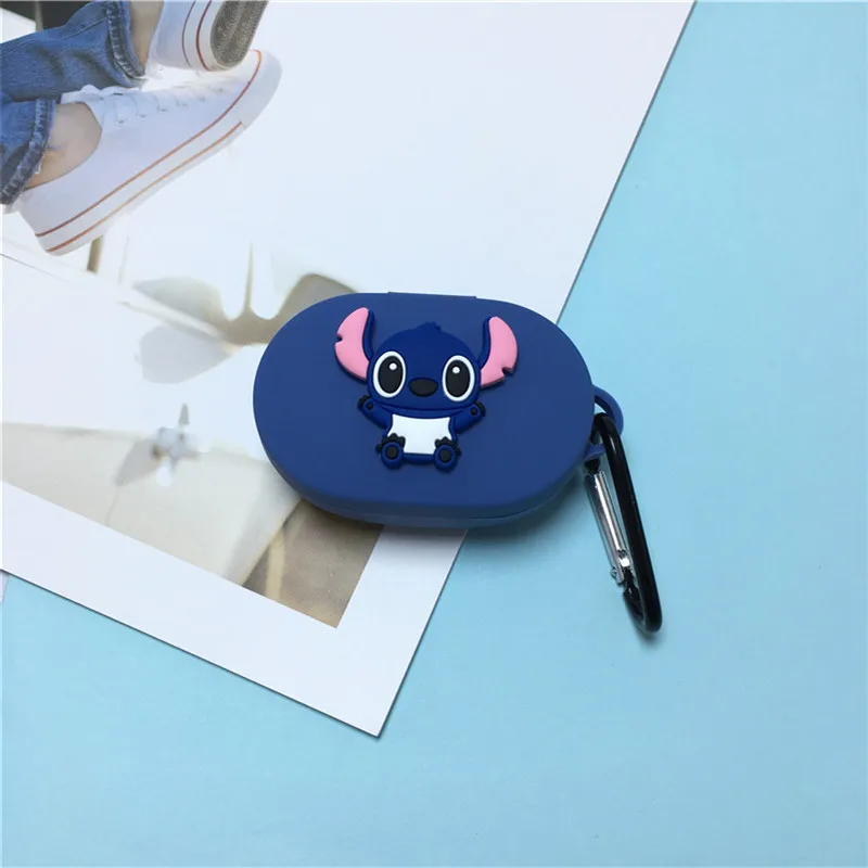 Disney caso de fone de ouvido para xiaomi redmi airdots 1 2 dos desenhos animados silicone macio sem fio bluetooth fone capa protetora com gancho