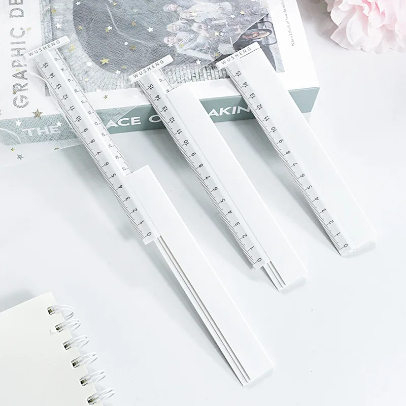 NBX Creative Extension 28.5cm Ruler Drawing Tools Mathematical Children  Practical Student Stationery 12.5cm Caliper For School