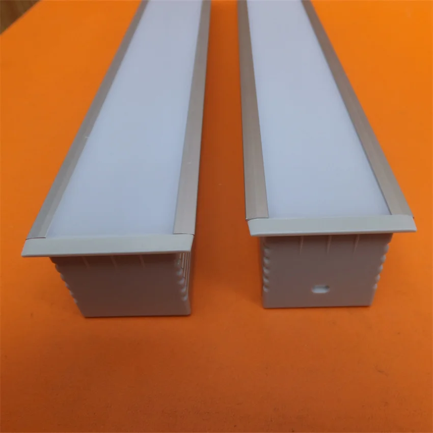 Free Shipping High Quality aluminum profile for led strips with clear/milky diffuse cover,2M/pc 40m/lot