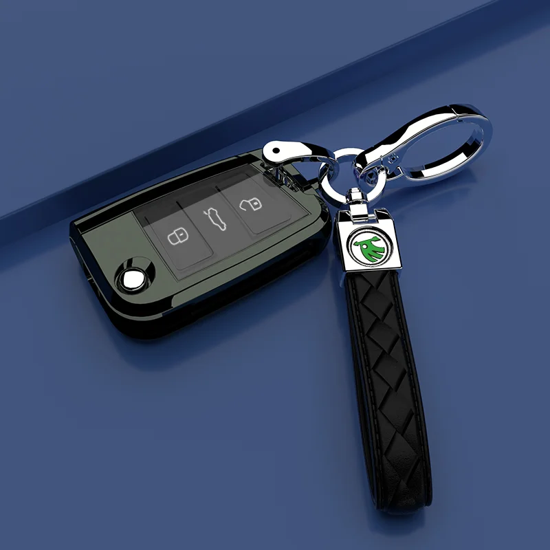 

High-Quality TPU Material Car Smart Key Case Cover for Skoda Octavia Superb Kodiaq Car Accessories