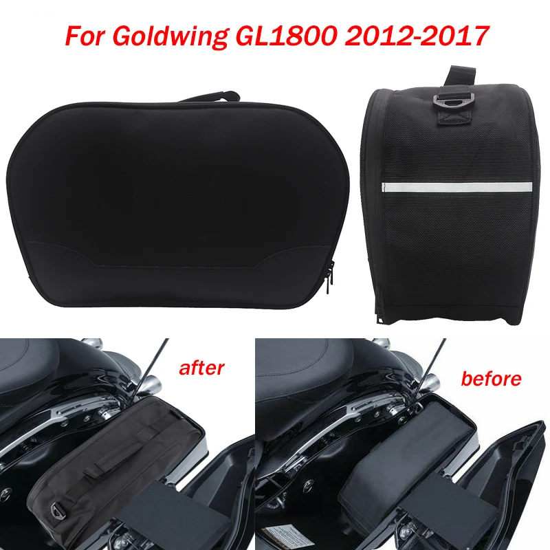 

Left Right Pair Trunk Saddlebags Liner Set For Honda Goldwing GL1800 GL 1800 2012-2017 Motorcycle Accessories bag 2016 2015 2014