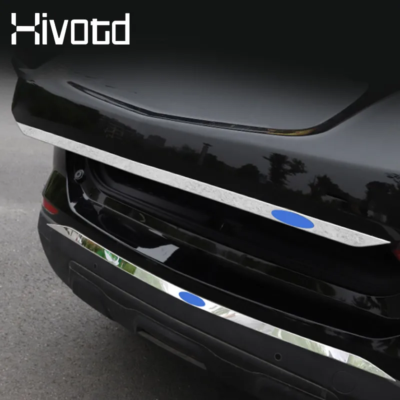 Tailgate Trim Rear Bumper Trim Exterior Parts Trunk Garnish Mouldings Strip Car Accessories For Chevrolet Equinox 2017 2019 2021